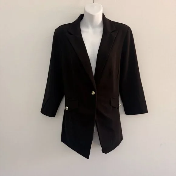 NYCC New York Clothing Co Black Tailored Blazer | Size M - Picture 3 of 10